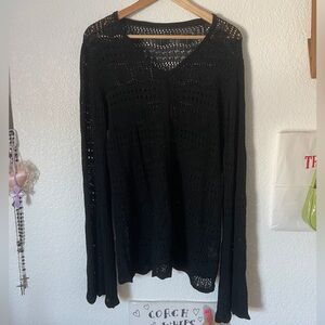 black gothic longsleeve shirt/sweater/dress